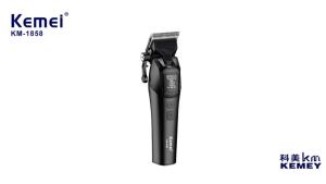 Kemei | Kemei KM-1858 10W Barber Professional Electric Hair Clipper DLC Blade Trimmer Cordless USB Charging Rechargeable Hair Clippers