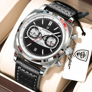 POEDAGAR | POEDAGAR Original Quartz Men Clock Date Chronograph Leather Man Wristwatch Luminous Waterproof Sport Fashion Mens Watches Reloj