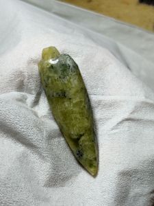 Batu kembang kantil hijau natural