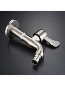 Balcony Use 304 Stainless Steel Single Cold Water Tap 4 Inches