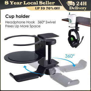 Anti Spill Cup Holder Office Supplies Metal Gaming Desk Accessories Horizontal or Vertical Mounts Water Bottle Holder