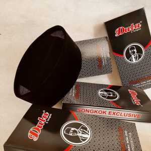 PECI SONGKOK HITAM PREMIUM POLOS AC DUTA TINGGI 8cm 9cm 10cm KOPIAH SONGKOK HITAM No 4 No 5 No 6 No 7