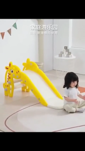 VOGO Slide for Kids Giraffe Baby Slide with Basketball Hoop for Kids Indoor Toy Ages 1 to 3 Years