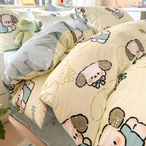 Kiss Dear | Cotton Cartoon Floral Bed Cover 150x200x230cm