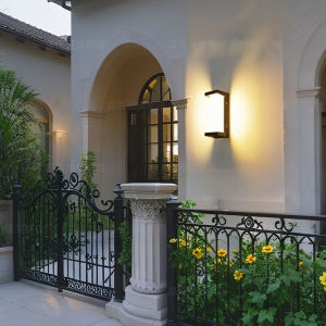 Outdoor Courtyard Wall Mounted Lighting Super Bright Large Area Home Yard Waterproof Balcony Wall Lamp Modern Simple Style