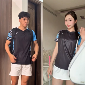 Áo Cầu Lông Quần Cầu Lông Bộ Cầu Lông Nam Nữ Chuyên Nghiệp Vải Thoáng Khí A825 - V Badwear
