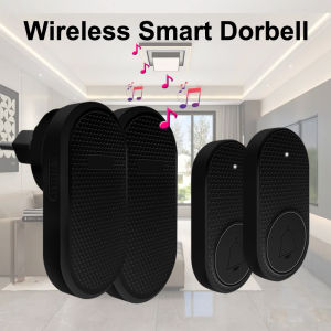 32 Songs Wireless Doorbell Welcome Chime Alarm 433MHz Smart Home Door Bell Melodies Adjustable Volume US/EU Plug