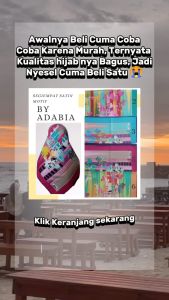 TERMURAH Segiempat Satin Motif by Adabia Lagi Promo Jauh Lebih Murah Dibandingkan Harga Offline
