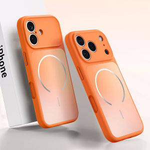 Liquid Silicone Magnetic Phone Case Compatible with iPhone 17 Pro Max Cases For MagSafe Full Coverage Lens Skin-friendly Silicone Cover For iPhone 16 Pro Max Ultra Shockproof Protection Casing