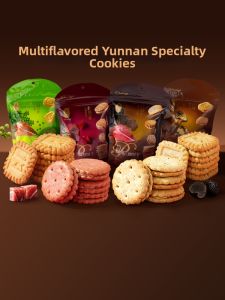 Black Truffle Iberian Ham Rose Mushroom Pepper Biscuits