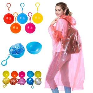 City Goods Portable Raincoat Ball Raincoat Emergency Raincoat Keychain