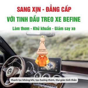 Tinh dầu bạc hà treo xe ô tô Befine