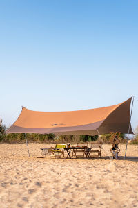 MOBI GARDEN Camping Tarp Flysheet Oxford Shelter Sun Shade Anti-UV Canopy Waterproof Outdoor Picnic