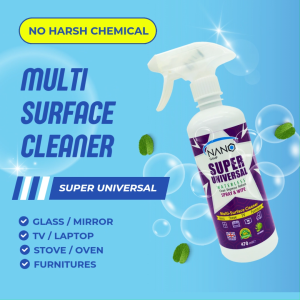 NANOGAMP®Super Universal Multi Surface Cleaner Spray & Wipe (470ml)