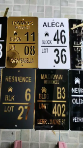 Customize HOUSE PLATE NUMBER/SIGNAGE/MARKER Laser cut (Acrylic)