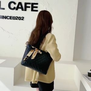 กระเป๋าสะพายผญกระเป๋าสะพายไหล่สำหรับผู้หญิงสไตล์เกาหลี กระเป๋าถือแบบคาดไหล่จูของ QFDI PU สีพื้น ถุงกระเป๋า กระเป๋าสะพาย