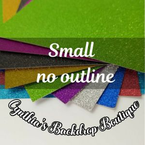 Personalized Glitter Letter Backdrop | Custom Name Party Decoration SMALL size (6" height ng Capital letter)