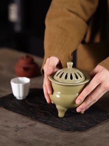 Lư điện xông trầm đỉnh gốm NHIỆT ĐỘ CAO từ 60-520 độ có hẹn giờ dùng để xông trầm hương trầm bột trầm miếng tinh dầu