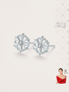 Hollow Snowflake Earrings