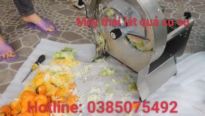 Máy Thái lát củ quả kích thước thái lát  3mm-7mm