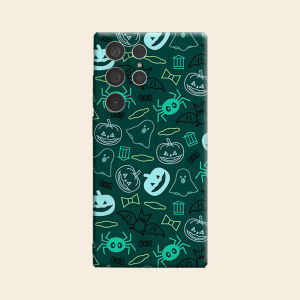 green halloween doodle Luxury Fashion Full Lens Protective Case for Samsung Galaxy S26 S25 S24 A56 A36 Plus Ultra