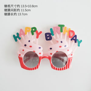 Birthday Cake Candle Glasses Ins Props Funny Couple Party Photo Costume Accessories Festive Celebration Supplies
