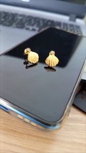 BÔNG TAI TITAN KHÔNG ĐEN CỎ 4 LÁ BÔNG TAI NỮ THỜI TRANG