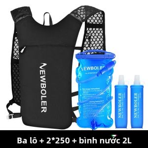 NEWBOLER | NEWBOLER Áo Khoác Giữ Nước Thoáng Khí Ba Lô Chạy Bộ Nhẹ Dành Cho Đạp Xe Chạy Bộ Leo Núi Marathon - Túi Ngoài Trời Bằng Polyester
