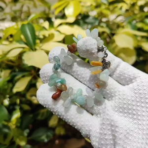 Five Elements Power Lah 🪨 Natural Jadeite Multicolor Bead Bracelet | Zi Wei Dou Shu Money Luck (Sku: bracelet57)