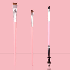 The 3PCS eye makeup brush set includes large and small blade eyeliner brushes double-headed eyelash brushes and eyebrow brushes