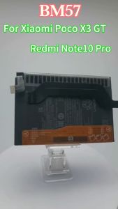 Original BM57 Battery Replacement for Xiaomi POCO X3 GT Redmi Note 10 Pro 5G 5000mAh with Free Repair Tools Kit