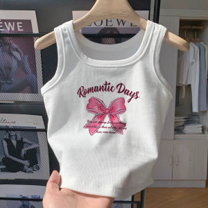 Small U-Collar Sleeveless Vest Girls Summer New Arrival Comfortable Kids Baby Fashionable Cartoon Print Tops Outerwear