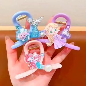SEAN Mermaid Grab Clip Girls Shell Broken Frozen Hairpin Fairy Cute Hair Accessories Colorful Headdress