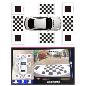 Automotive 360° panorama system debugging clothcalibration cloth ，suitable for debugging and splicing of all 360° systems