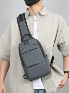 New Arrival Large Capacity Men Chest Bag Fashion Trend Minimalist Shoulder Messenger Bag 10-Inch Tablet PC Bag Riding Backpack