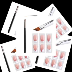 เล่นกันเพ้นท์ปลายขาว เสริมสวยให้ผ้าด้วยเฟรนช์ปลาย พู่ฟิลเลอร์โยคะ ผ่านฟิลเลอร์ ด้ามจับสีดำ พร้อมส่งในไทย