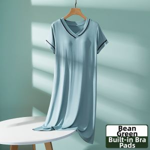 econice | Breast Padding Maternity Summer Light Sleep Dress