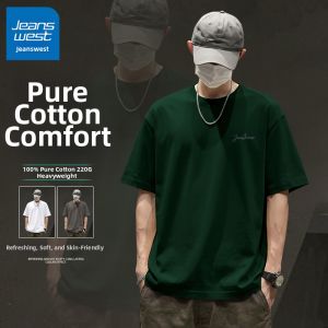 Jeanswest | Breathable Loose Pure Cotton Short Sleeve T-Shirt