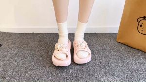 New Ladies Classic Bae Clog Summer High-Heel Platform Sandals with Jibbitz