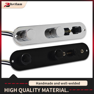 PHRILM Pro Fully Loaded Guitar Control Plate Prewired 3-way Blade Switch Copper shaft PotentiometersVolume Tone Controls System