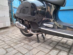 Knalpot Standar Racing Vespa Matic GTS 3v dan Vespa GTS 4v Type Performance Shijiro Racing Original