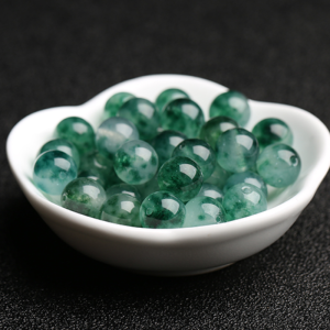 Handmade Beaded Bracelet for Men And Women Ice Jadeite Floating Flower Core Beads Necklace Jewelry Craft Supply Fresh Outlined