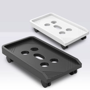 Mobile Adjustable Height Thickened Computer Host Stand