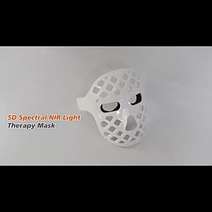 5D Red Light Near Infrared Therapy 8 Color LED Facial Mask 204 Light‑Beads Photon Face Mask  for Reduce Wrinkle Acne Facial Care