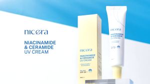 NICERA Niacinamide & Ceramide UV Cream SPF 50+ Rosy Glow 6x Antioxidants 35ml
