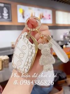 Ốp bảo vệ chìa khoá xe ô tô Dior vàng MG ZS HS - ốp mạ TPU mới nhất năm 2023 cao cấp sang trọng
