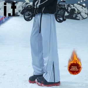 izzue | Purple Dopamine Reflective Fleece-Lined Mens Deconstructed Ski Cargo Pants