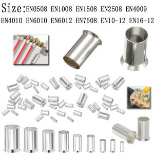100PCSNon-Insulated Wire Connector Ferrules Electrical Cable Terminal Coppers Bare Tinned Crimp Terminal 0.5-16mm