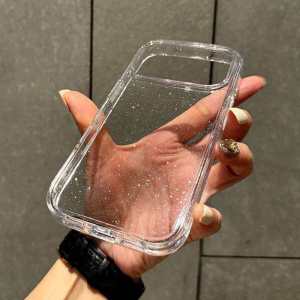 other | Luxury Bling Glitter Transparent Phone Case For iPhone 17 Pro Max 16 15 14 13 12 11 7 8 16 Plus X XR Silicone Clear Bumper Cover