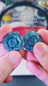 Collectors Grade Flower Display (Fluorite Citrine Blue Water Jadeite A-Grade)
